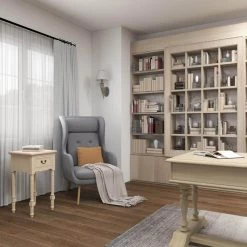 16 in. Cream 1 Drawer and 1 Shelf Large Rectangle Wood End Accent Table by Litton Lane -Outlet Litton Lane Store antique ivory litton lane end side tables 96199 66 1000