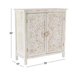 Beige Wood Farmhouse Cabinet by Litton Lane -Outlet Litton Lane Store beige litton lane accent cabinets 22646 76 1000