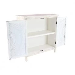 Beige Wood Farmhouse Cabinet by Litton Lane -Outlet Litton Lane Store beige litton lane accent cabinets 22646 77 1000