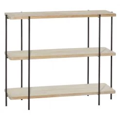 32 in. Beige Metal Contemporary Console Table by Litton Lane