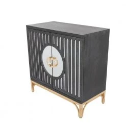 Black Wood Contemporary Cabinet by Litton Lane -Outlet Litton Lane Store black litton lane accent cabinets 040068 4f 1000