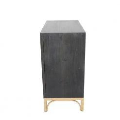 Black Wood Contemporary Cabinet by Litton Lane -Outlet Litton Lane Store black litton lane accent cabinets 040068 c3 1000