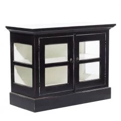 Black Traditional Wood Cabinet by Litton Lane