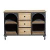 Brown Farmhouse Wood Cabinet by Litton Lane -Outlet Litton Lane Store black litton lane accent cabinets 041184 64 1000