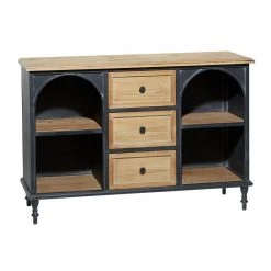 Brown Farmhouse Wood Cabinet by Litton Lane -Outlet Litton Lane Store black litton lane accent cabinets 041184 77 1000