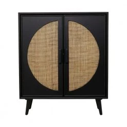 Black Wood Bohemian Cabinet by Litton Lane -Outlet Litton Lane Store black litton lane accent cabinets 042341 4f 1000
