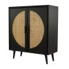 Black Wood Bohemian Cabinet by Litton Lane -Outlet Litton Lane Store black litton lane accent cabinets 042341 64 1000