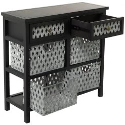 Black Metal Farmhouse Cabinet by Litton Lane -Outlet Litton Lane Store black litton lane accent cabinets 042699 4f 1000