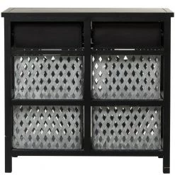 Black Metal Farmhouse Cabinet by Litton Lane -Outlet Litton Lane Store black litton lane accent cabinets 042699 66 1000