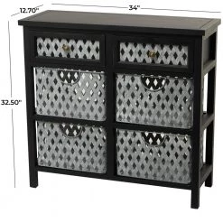 Black Metal Farmhouse Cabinet by Litton Lane -Outlet Litton Lane Store black litton lane accent cabinets 042699 76 1000