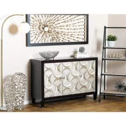 Black Wood Modern Cabinet by Litton Lane -Outlet Litton Lane Store black litton lane accent cabinets 39874 31 1000