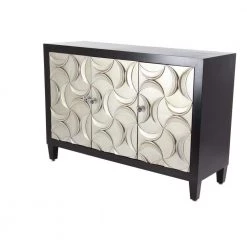 Black Wood Modern Cabinet by Litton Lane