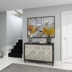 Black Wood Modern Cabinet by Litton Lane -Outlet Litton Lane Store black litton lane accent cabinets 39874 76 1000