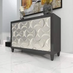 Black Wood Modern Cabinet by Litton Lane -Outlet Litton Lane Store black litton lane accent cabinets 39874 77 1000