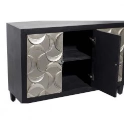 Black Wood Modern Cabinet by Litton Lane -Outlet Litton Lane Store black litton lane accent cabinets 39874 a0 1000