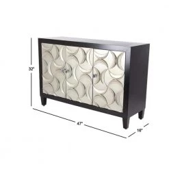 Black Wood Modern Cabinet by Litton Lane -Outlet Litton Lane Store black litton lane accent cabinets 39874 c3 1000