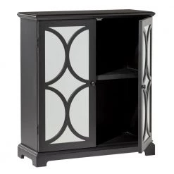 Black Wood Glam Cabinet by Litton Lane -Outlet Litton Lane Store black litton lane accent cabinets 48680 4f 1000