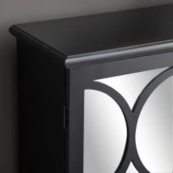 Black Wood Glam Cabinet by Litton Lane -Outlet Litton Lane Store black litton lane accent cabinets 48680 c3 1000