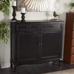 Black Wood Traditional Cabinet by Litton Lane -Outlet Litton Lane Store black litton lane accent cabinets 96371 31 1000