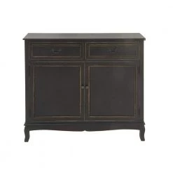 Black Wood Traditional Cabinet by Litton Lane