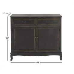 Black Wood Traditional Cabinet by Litton Lane -Outlet Litton Lane Store black litton lane accent cabinets 96371 c3 1000