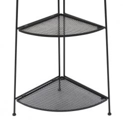 27 in. Black Metal Contemporary 4 Shelf Bakers Rack by Litton Lane -Outlet Litton Lane Store black litton lane baker s racks 040011 44 1000