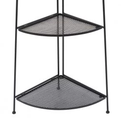 27 in. Black Metal Contemporary 4 Shelf Bakers Rack by Litton Lane -Outlet Litton Lane Store black litton lane baker s racks 040011 77 1000