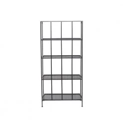49 in. Black Metal Contemporary 4 Shelf Bakers Rack by Litton Lane