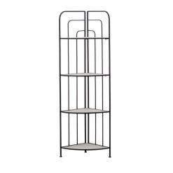 51 in. Black Metal Modern 4 Shelf Bakers Rack by Litton Lane