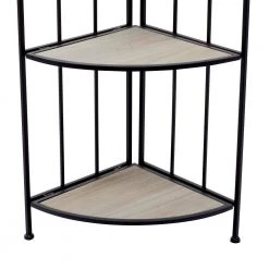 51 in. Black Metal Modern 4 Shelf Bakers Rack by Litton Lane -Outlet Litton Lane Store black litton lane baker s racks 040621 fa 1000