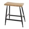19 in. Black Metal Industrial Counter Stool by Litton Lane