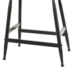 19 in. Black Metal Industrial Counter Stool by Litton Lane -Outlet Litton Lane Store black litton lane bar stools 041639 fa 1000
