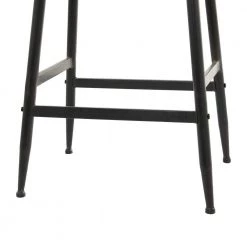 25 in. Black Metal Industrial Counter Stool by Litton Lane -Outlet Litton Lane Store black litton lane bar stools 041640 1f 1000