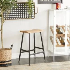 25 in. Black Metal Industrial Counter Stool by Litton Lane -Outlet Litton Lane Store black litton lane bar stools 041640 31 1000