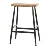 25 in. Black Metal Industrial Counter Stool by Litton Lane