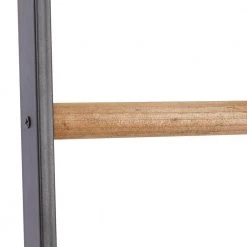 72 in. Black Metal Contemporary Ladder by Litton Lane -Outlet Litton Lane Store black litton lane bookcases bookshelves 37877 40 1000