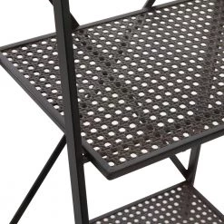 57 in. Black Metal Industrial 4 Shelf Shelving Unit by Litton Lane -Outlet Litton Lane Store black litton lane bookcases bookshelves 43372 44 1000