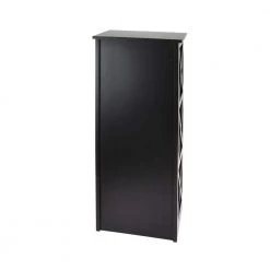 39 in. Black Wood Traditional 3 Shelf Shelving Unit by Litton Lane -Outlet Litton Lane Store black litton lane bookcases bookshelves 62683 66 1000