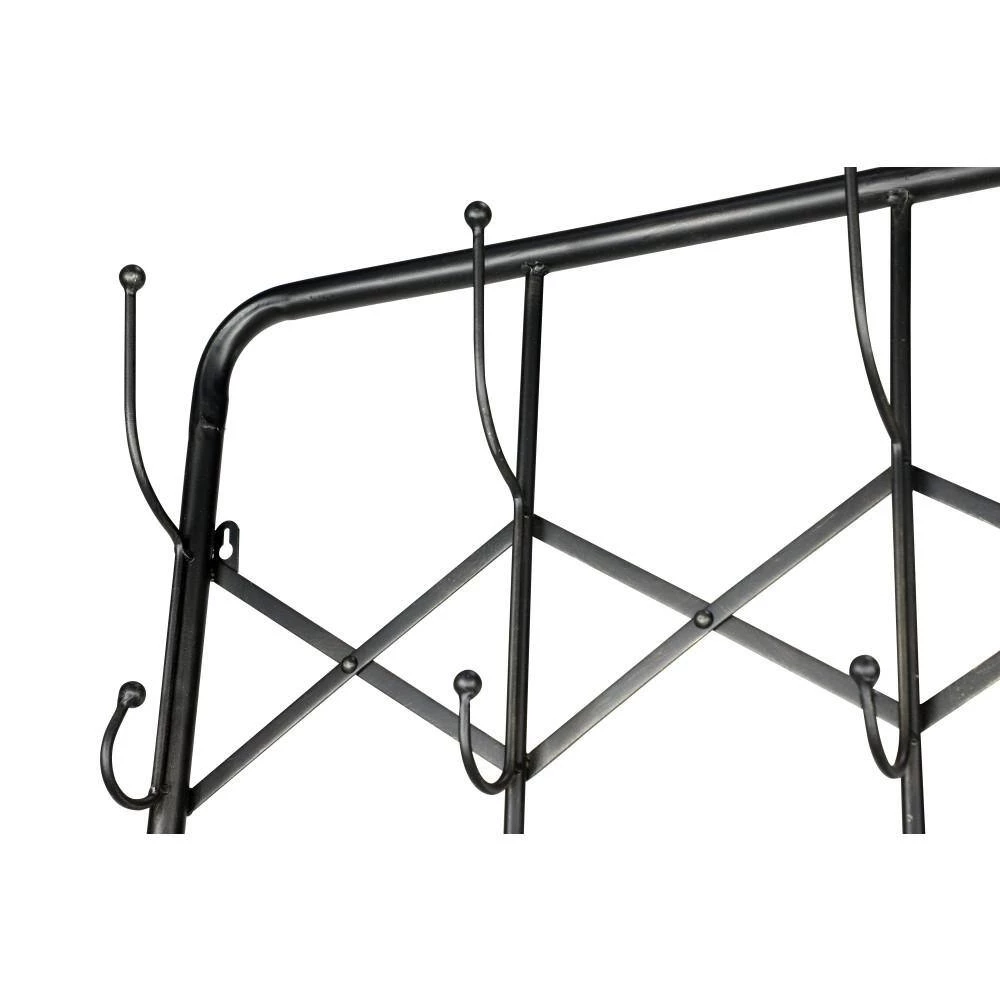 Black Metal Industrial Coat Rack by Litton Lane 10 Black Metal Industrial Coat Rack by Litton Lane - Image 8
