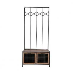 Black Metal Industrial Coat Rack by Litton Lane 20 Black Metal Industrial Coat Rack by Litton Lane -Outlet Litton Lane Store black litton lane coat racks 42977 4f 1000