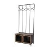 Black Metal Industrial Coat Rack by Litton Lane -Outlet Litton Lane Store black litton lane coat racks 42977 64 1000