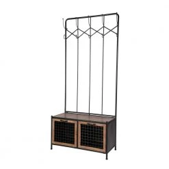 Black Metal Industrial Coat Rack by Litton Lane