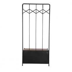 Black Metal Industrial Coat Rack by Litton Lane 17 Black Metal Industrial Coat Rack by Litton Lane -Outlet Litton Lane Store black litton lane coat racks 42977 66 1000