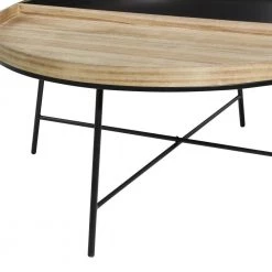 38 in. Black Round Metal Contemporary Coffee Table by Litton Lane -Outlet Litton Lane Store black litton lane coffee tables 92167 a0 1000