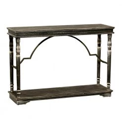 Black Farmhouse Console Table, 47 in. x 15 in. x 33 in. by Litton Lane