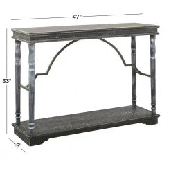 Black Farmhouse Console Table, 47 in. x 15 in. x 33 in. by Litton Lane 14 Black Farmhouse Console Table, 47 in. x 15 in. x 33 in. by Litton Lane -Outlet Litton Lane Store black litton lane console tables 92174 76 1000