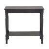 32 in. Black Rectangle Wood Traditional Console Table by Litton Lane -Outlet Litton Lane Store black litton lane console tables 96330 64 1000