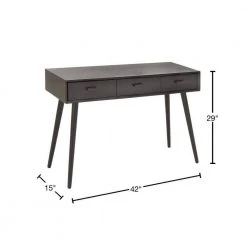 Black Modern Console Table, 42 in. x 15 in. x 29 in. by Litton Lane -Outlet Litton Lane Store black litton lane console tables 96391 40 1000