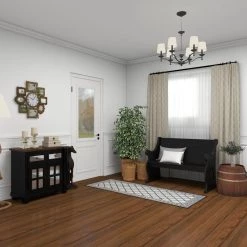 Black Farmhouse Wood Storage Bench 36 in. x 50 in. x 24 in. by Litton Lane -Outlet Litton Lane Store black litton lane dining benches 22694 76 1000