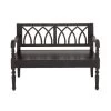 Black Farmhouse Bench 37 in. x 48 in. x 18 in. by Litton Lane 2 Black Farmhouse Bench 37 in. x 48 in. x 18 in. by Litton Lane -Outlet Litton Lane Store black litton lane dining benches 60133 64 1000